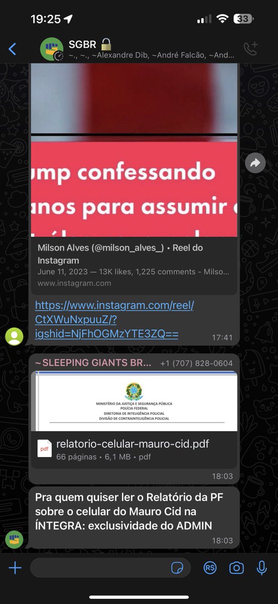 ForcesRight's tweet image. Por que agem exatamente como acusam os outros? Fake News, vazando documento sigiloso no grupinho do whatsapp "Exclusividade do Admin" número de telefone fora do Brasil, bem estranho né?
gofile.io/d/ZGets6
@revistaoeste @JovemPanNews