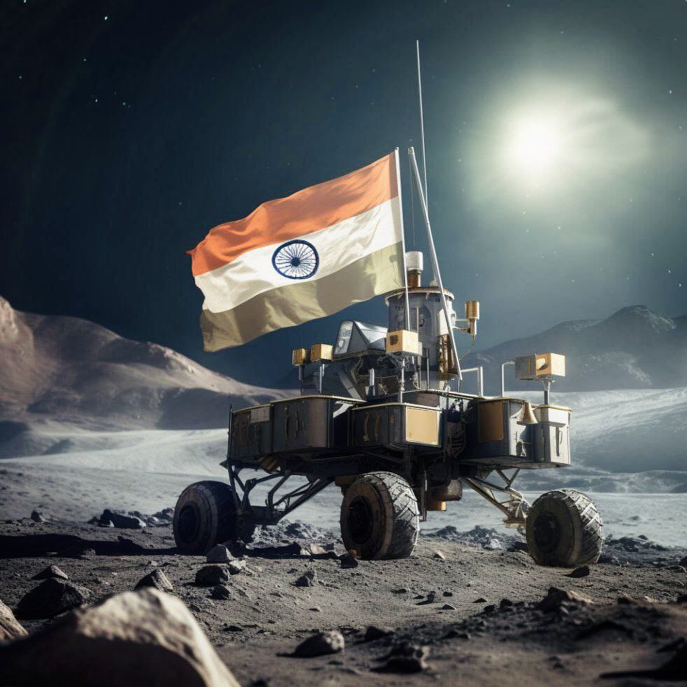 Hearty congratulations and best wishes to all the countrymen for the successful landing of Chandrayaan 3 🚀🇮🇳 #Chandrayaan3