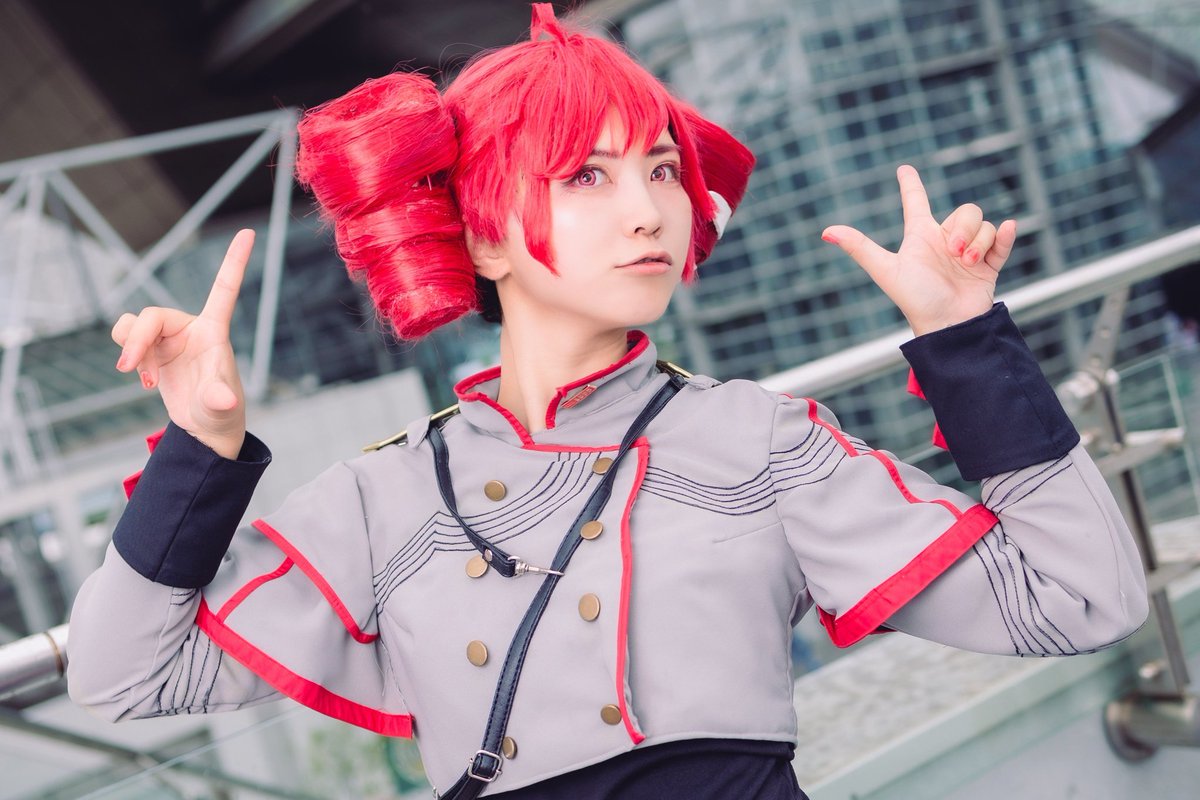 cosplay 重音テトSV めちゃコミケ感ある写真撮ってもらいました