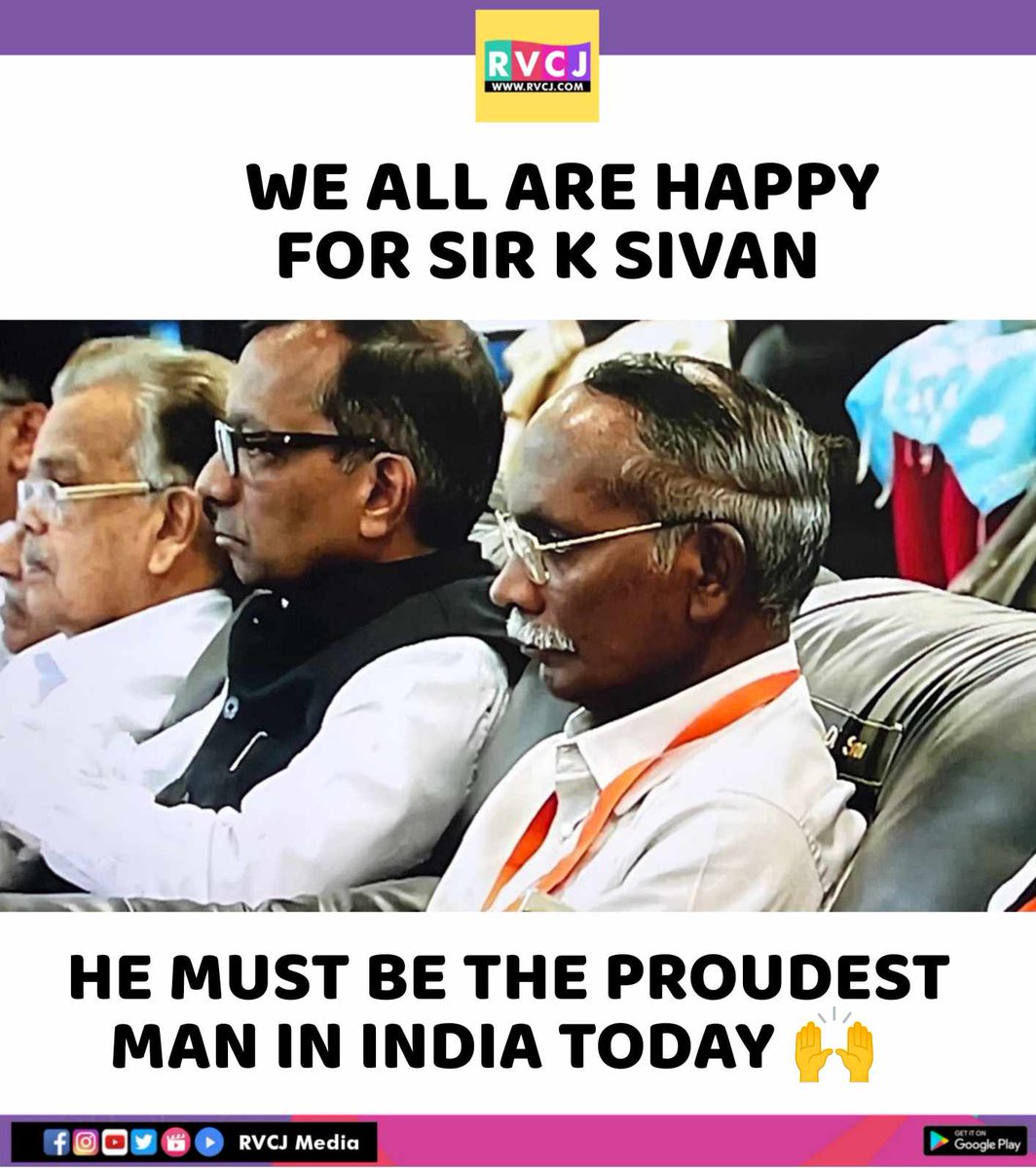 Happy for Sir K Sivan ❤️ #Chandrayaan3 #Chandrayaan3Landing #VikramLander Chandrayaan-3 Mission