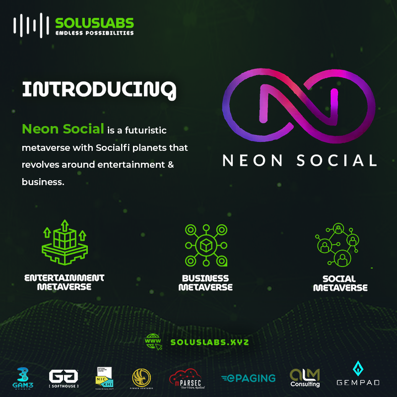 SolusLabsVC's tweet photo. Introducing Neon Social🟣

Redefining the landscape of virtual engagement.

🌐 The ultimate #SocialFi metaverse that combines leisure and #business like never before!

#Metaverse #Web3 #Entertainment #Fashion #Branding #metaversedevelopment #metaversefashion #web3revolution https://t.co/UxxuRHohUX