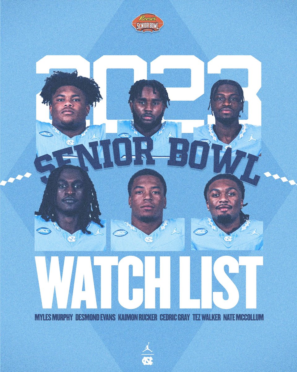 It’s Senior Bowl Watch List Day 🐏 #CarolinaFootball 🏈 #UNCommon