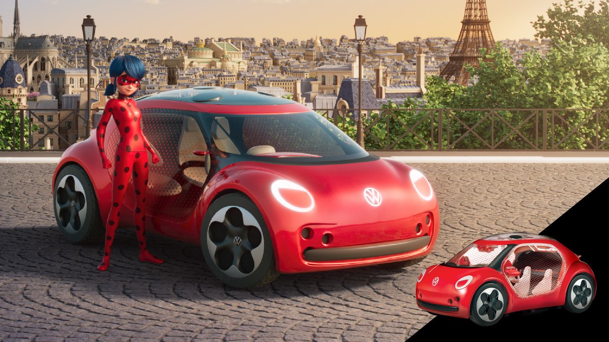 miraculousjp's tweet photo. 🐞お知らせ🐞
「ミラキュラス×フォルクスワーゲン」
プレゼントキャンペーン実施中‼️

レディバグが乗るe-Beetleのミニカーを
抽選で🔟名様にプレゼント！
アンケートに答えてゲットしよう🚗
応募は9月3日(日) 23:59まで✍️
詳細&amp;応募はこちら▼
https://t.co/Zvbbq6arWy

PV▼
https://t.co/WTD8S72tr2 https://t.co/9YbEEgqqTB