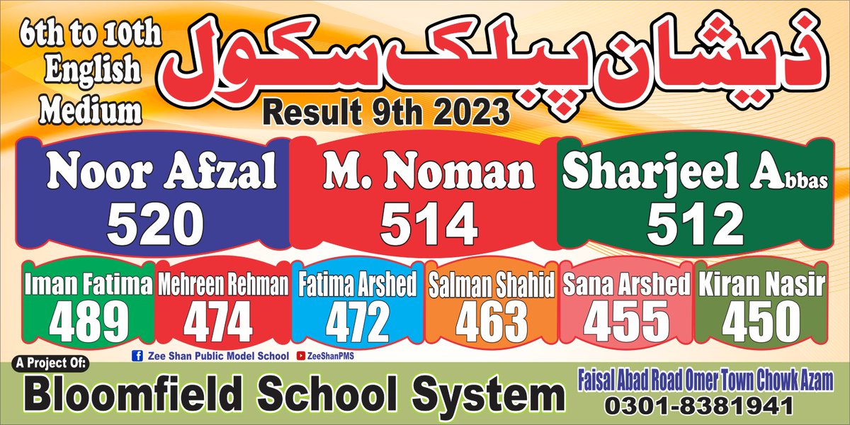 ZeeShan Public School tweet media
