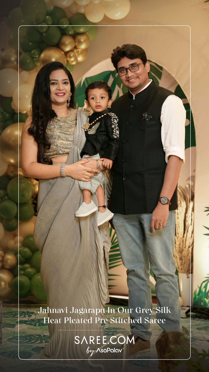 sareedotcom's tweet photo. https://t.co/3xEppDlxSM Happy Customer!🌟

Jahnavi Jagarapu looks stunning in our grey pre-stitched saree. We're all about making you feel fabulous and comfortable. Thanks for choosing https://t.co/3xEppDlxSM!

Shop now - https://t.co/MEoOvwLAoq

#sareelove #Saree #happycustomer https://t.co/nFfPuVsomG