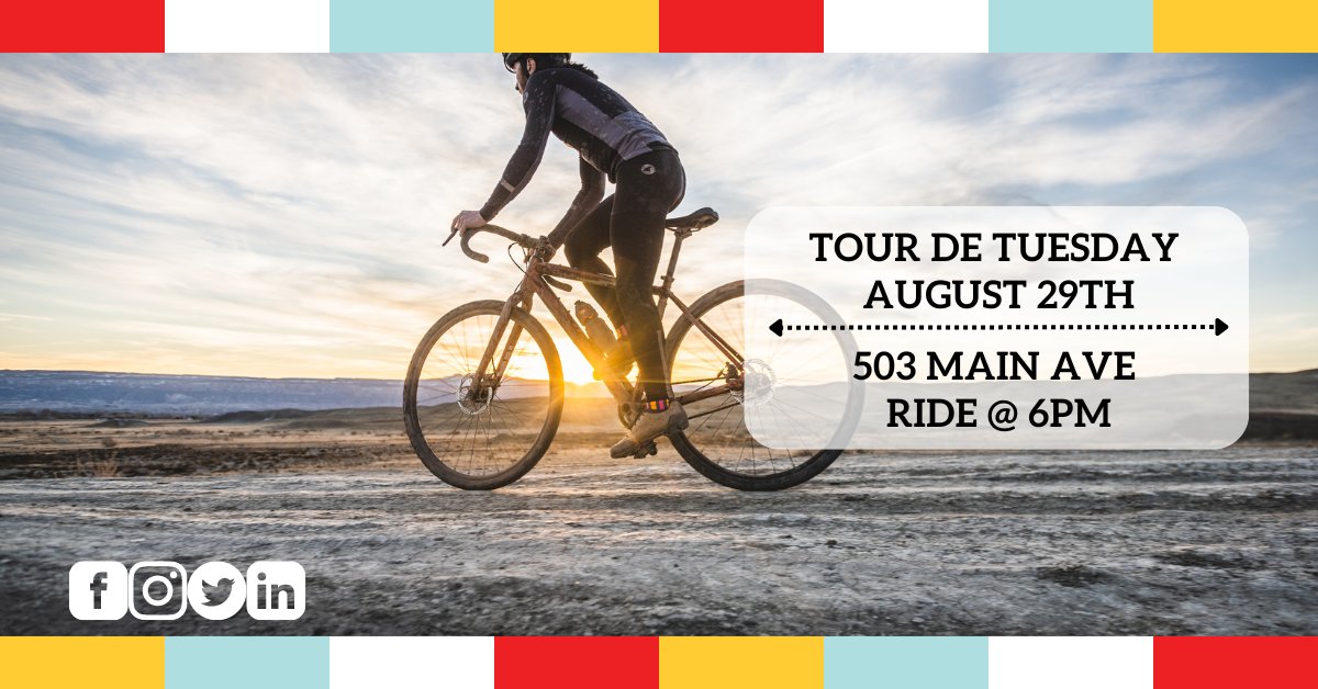 Join our Brookings Ambassadors for a 20-mile ride Tuesday, August 29th! fb.me/e/11a6BjLdP