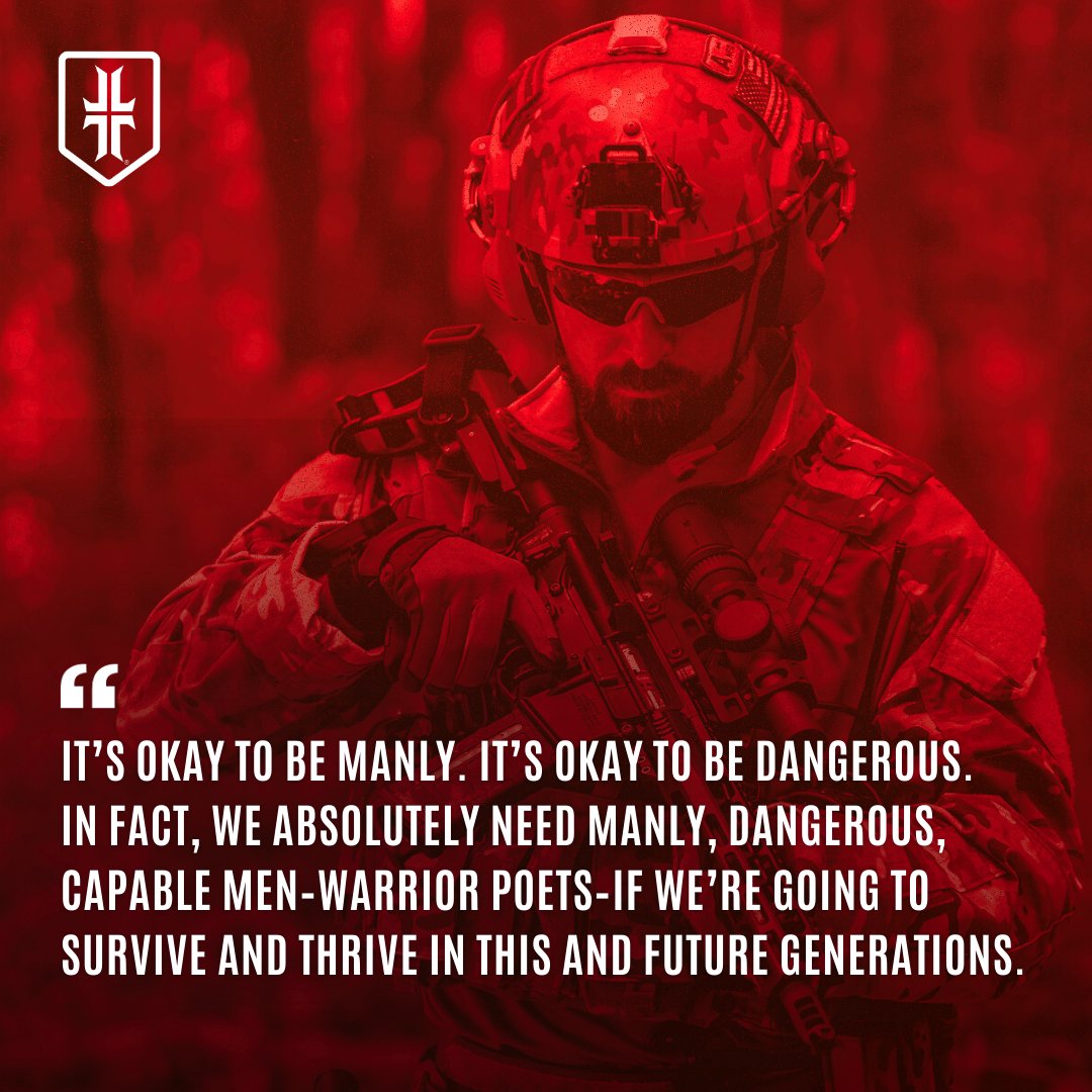 We need manly, dangerous men. 

#wps #warriorpoet #manly #masculinity
