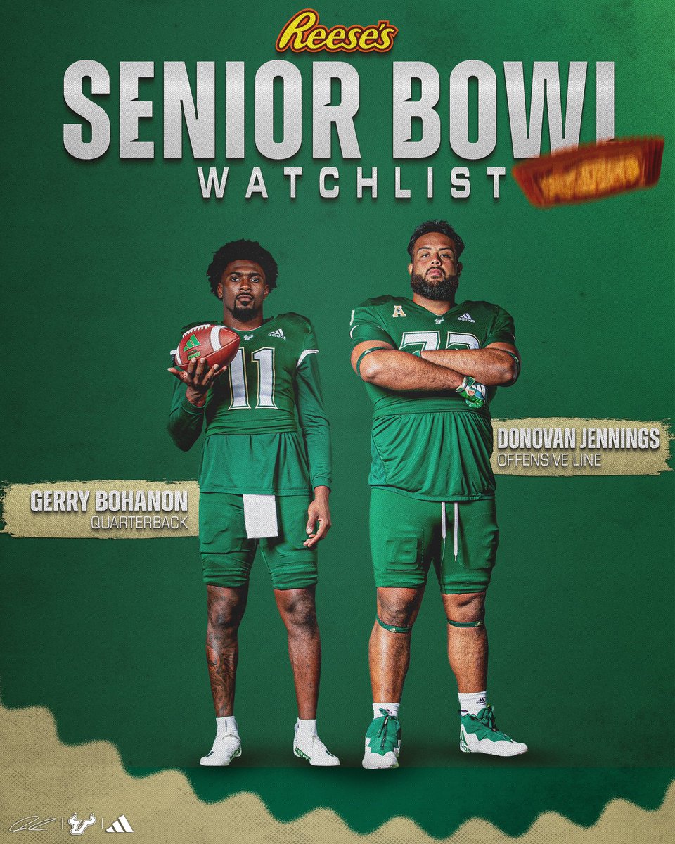2️⃣ Bulls have been named to the Reese’s Senior Bowl Watchlist 👀

#ComeToTheBay | #StayInTheBay