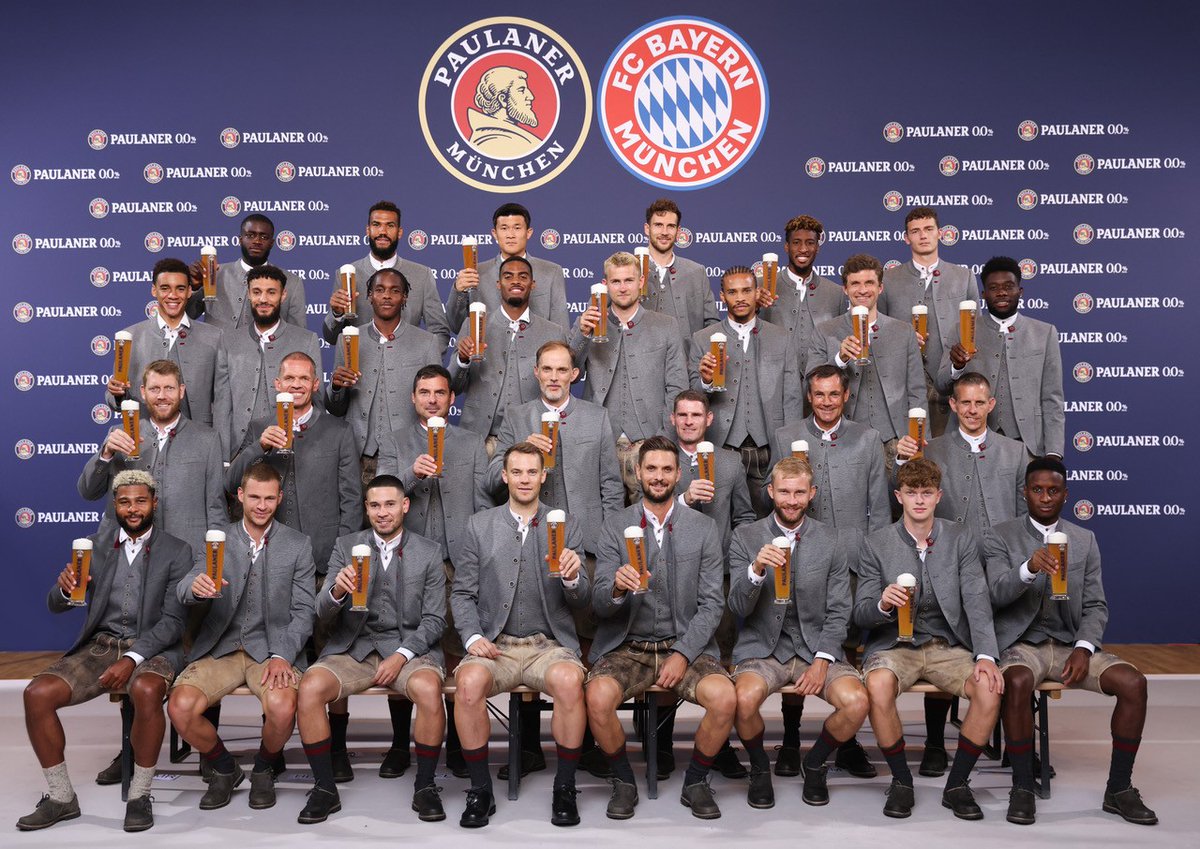 A tradicional foto do Bayern para a temporada 🍺

📸 Divulgação