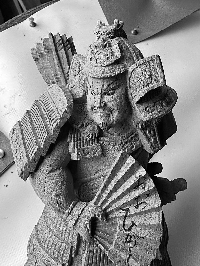 だんじりの置物（62㎝） 木彫前田工房のスタッフが大阪府堺市西区の津久野大東組(だんじり)の