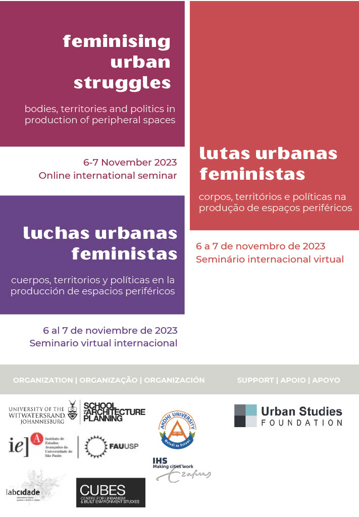 Register for this USF-funded online international workshop, 'Feminising urban struggles', on the 6th and 7th November 2023: urbanstudiesfoundation.org/events/feminis…