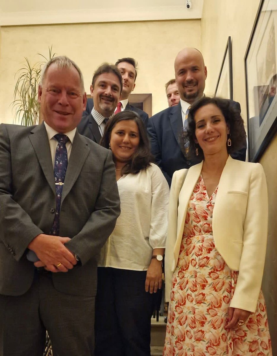 EU_Armenia's tweet photo. 🇪🇺🇦🇲Acting Head @EU_Armenia @JanPlesinger &amp; @EUmARMENIA's Markus Ritter met Belgian Foreign Minister @hadjalahbib, discussing diverse issues in 🇦🇲 &amp; the region. Welcome 🇧🇪 Embassy opening! https://t.co/0a2OZ0XMLb
