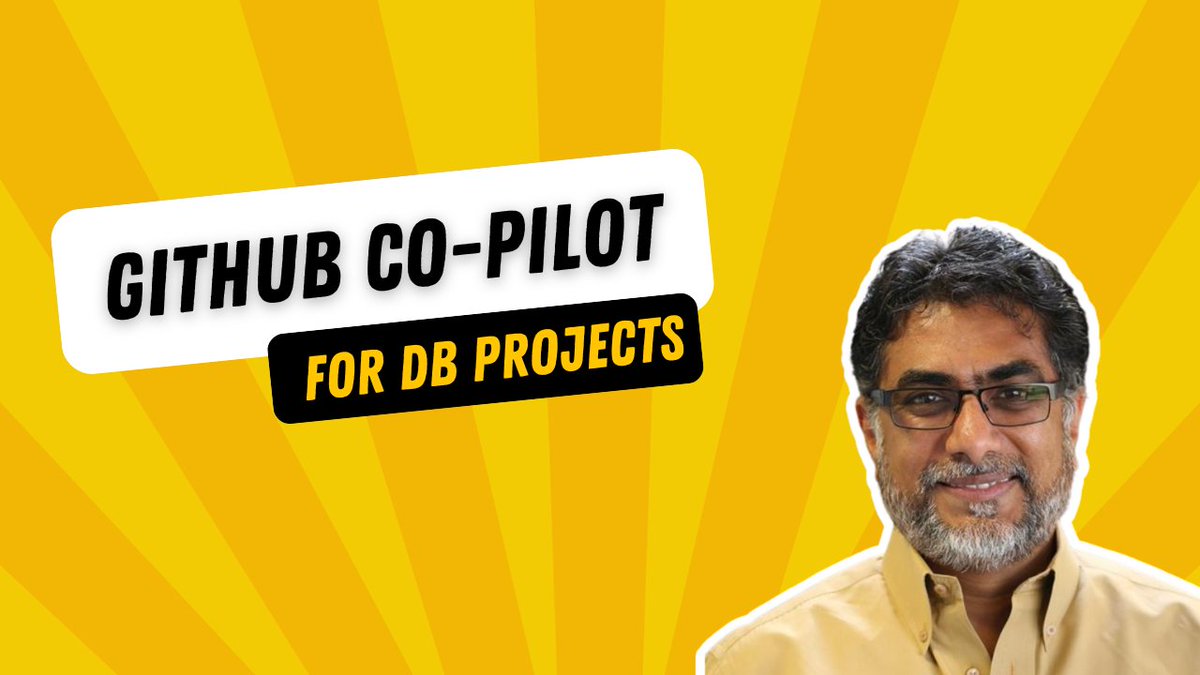 Curious about using GitHub Copilot for your database projects?

In this video, our Ram Sangam provides a "live" tutorial of using GitHub Copilot in the context of a database project and shows how it works with your distinct coding style.

loom.ly/cB0MCco