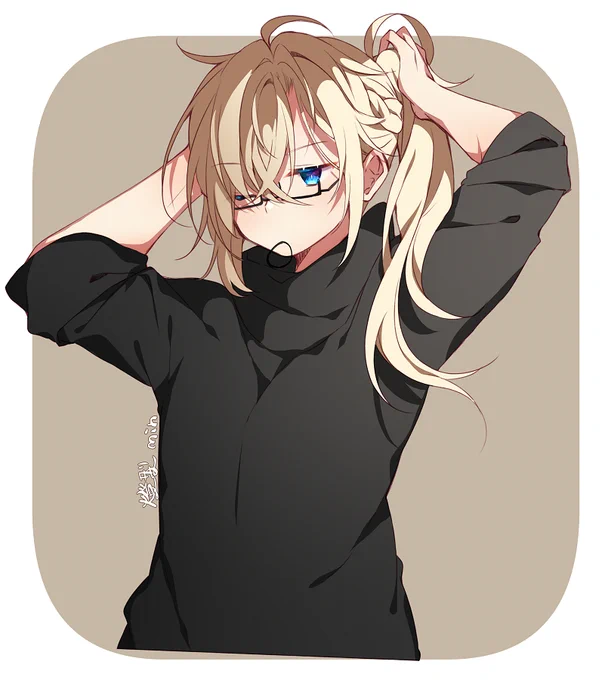 先生もロン毛 