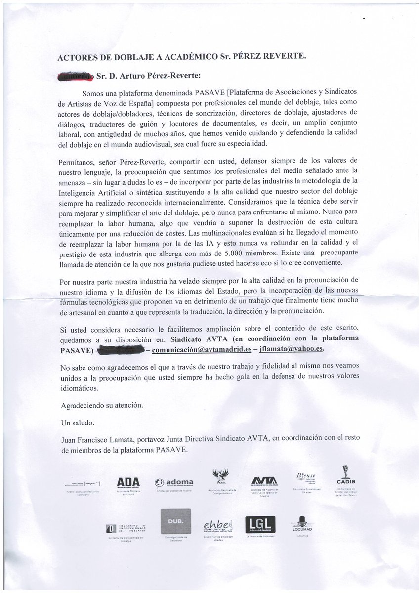 "La destrucción de esta cultura únicamente por la reducción de costes".
Los actores de doblaje están preocupados, y con razón.