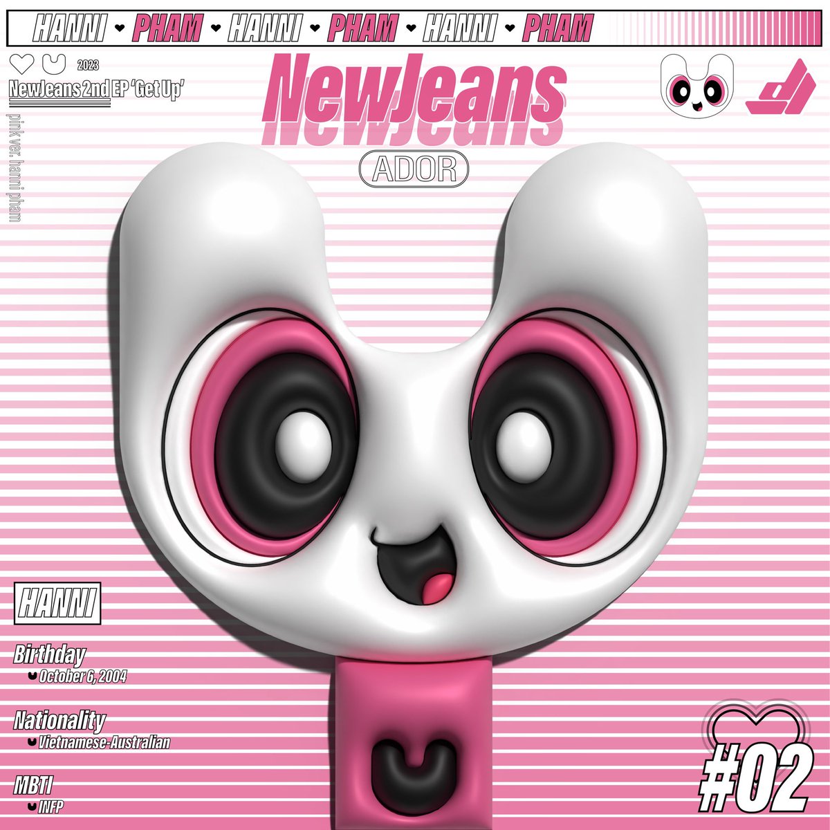 lld_graphics's tweet photo. NewJeans 2nd EP ‘Get Up’
02 - pink ver. Hanni Pham
x
Wallpaper Version found on my Pinterest or on my page
#newjeans #NewJeans_GetUp #hanni #wallpaper https://t.co/EDmOrKpCkd