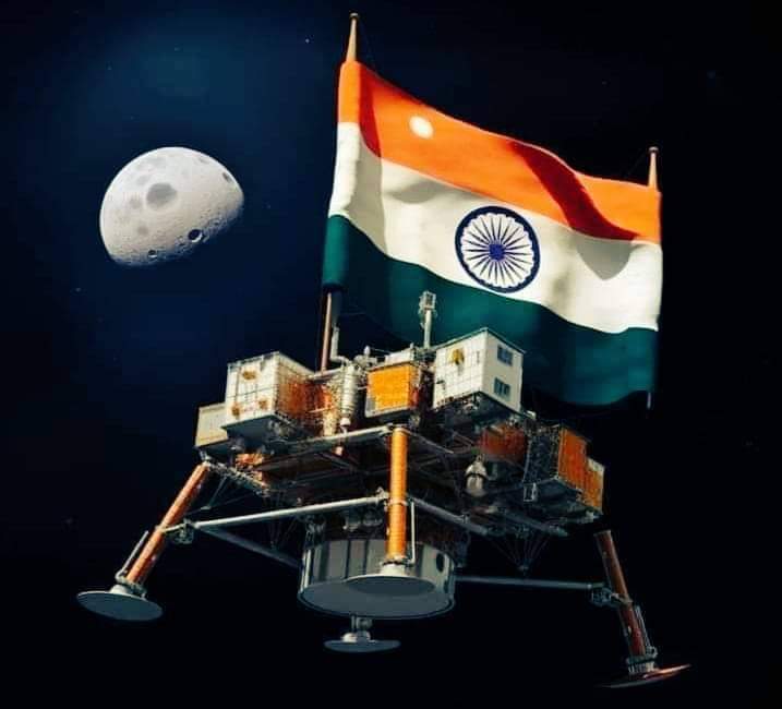 RekhaChM's tweet photo. चन्द्रयान-3 की सफल लैंडिंग 
देश के वैज्ञानिकों को इस ऐतिहासिक सफलता के लिए हार्दिक बधाई 
आपकी मेहनत ने भारत का नाम विश्वपटल पर रोशन किया है 
पूरे देश के लिए गौरव का पल।  
जय हिंद. 
#Chandrayaan3  #चंद्रयान_3 https://t.co/jfEFjbjM0L