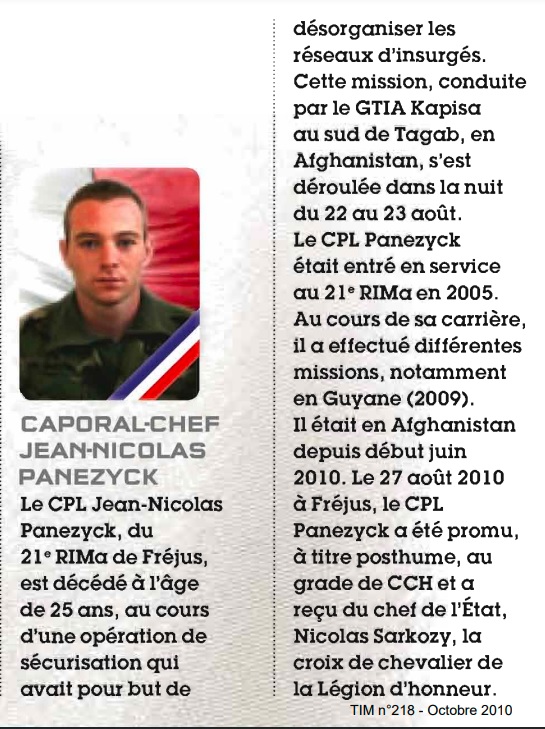 Unsor_siege's tweet image. Ils sont dans nos mémoires, ils sont pour la France un 23 aout
en 2007 BCH Stéphane Rieu du #1erRHP en Afghanistan
en 2010 Cne Lorenzo MEZZASALMA et CCH Jean-Nicolas PANEZYCK du #CDC_21eRIMa  en Afghanistan