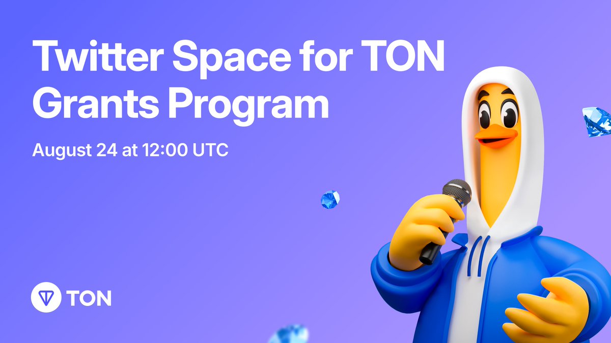 ton_blockchain's tweet photo. Excited to introduce our new batch of grantee projects tomorrow!๐
So if you want to know who is #BuildingOnTON, tune in tomorrow at 12:00 UTC๐๐ฅ
https://t.co/nczrWVRgCB https://t.co/ZYp8Ax4HUK