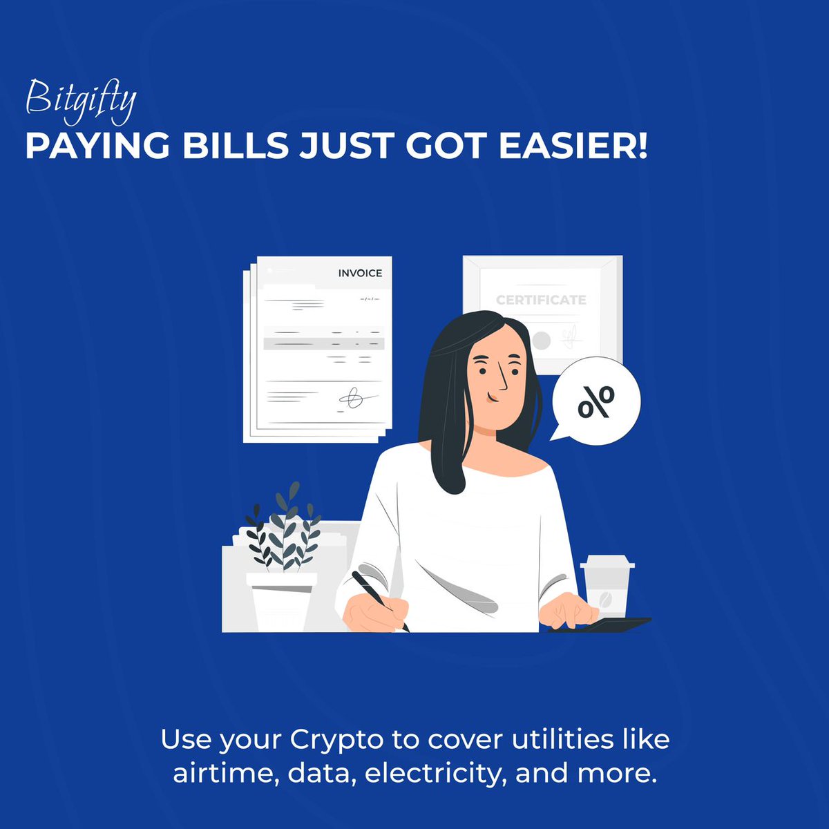 BitGifty's tweet photo. Use  Your Crypto To Cover Utilities Like Airtime, Data, Electricity And So Many Others. Visit https://t.co/gCEW5S5ekZ For More Inquiries. https://t.co/fbROVIXx8L