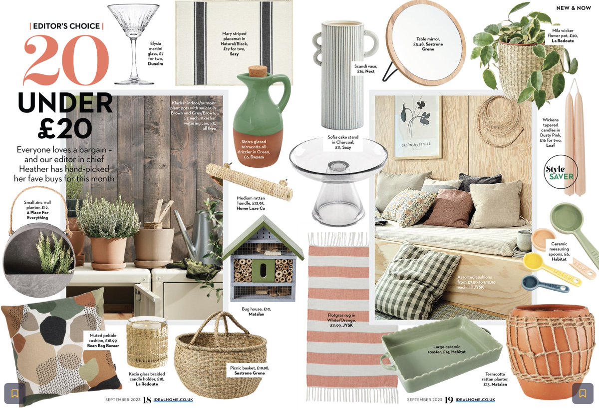 We've featured in <a href="/idealhome/">Ideal Home</a> magazine with the Editor in Chief choosing our Rattan Handles as a top buy! homeluxeco.com/products/ratta…. #inthepress #smallbusiness