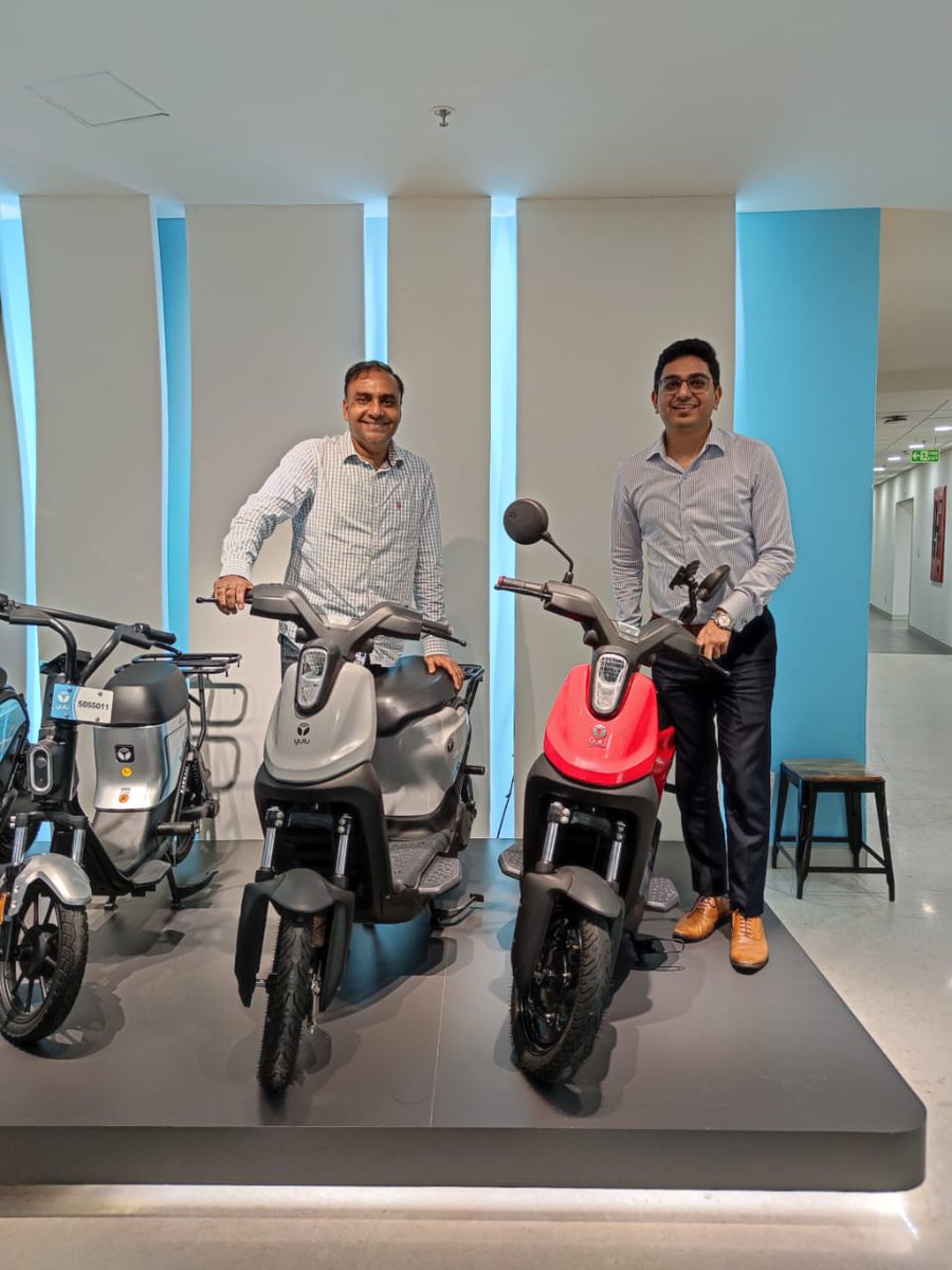 .<a href="/SumitGhorawat/">Sumit Ghorawat</a> , co-founder of <a href="/Shopkirana/">DIRECT | Powered by ShopKirana</a> visited <a href="/amitgupta007/">Amit Gupta</a> , co-founder of <a href="/YuluBike/">Yulu</a> in Bangalore. It is always great to see our portfolio founders interacting and learning each other. Hope you enjoyed a Yulu ride, Sumit! I'm sure you have ordered a Yulu Wynn already! 😜