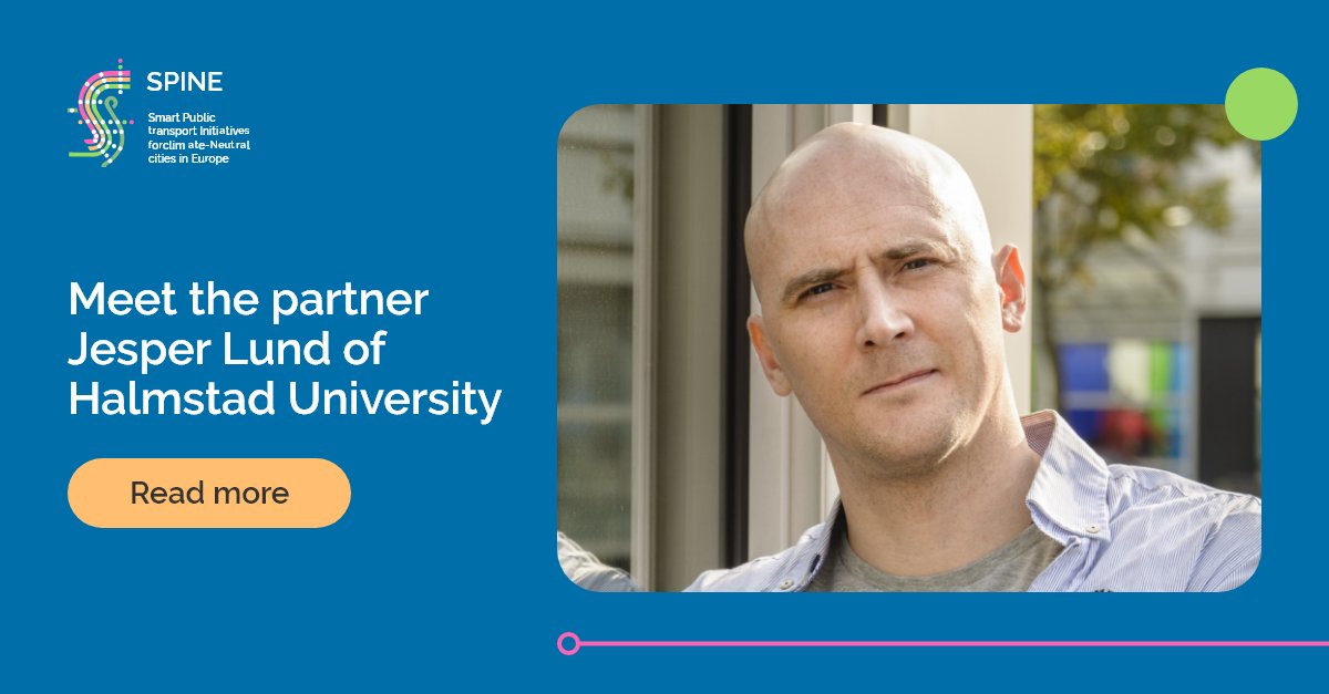project_spine's tweet photo. Meet the partner: Jesper Lund from @HogskolanHstd! As a senior researcher focused on #digitalinnovations and #smartcities, he’s supporting #SPINE by overseeing the setup/operation of #LivingLabs and evaluating impact assessments for the SPINE solutions:  https://t.co/9HYt9dndzY. https://t.co/Yty6rBqW9t