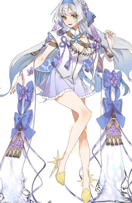 skeb依頼でキャラクターの服装デザインさせてもらいました 自由にデザインするの大好きだからとても楽しかった〜