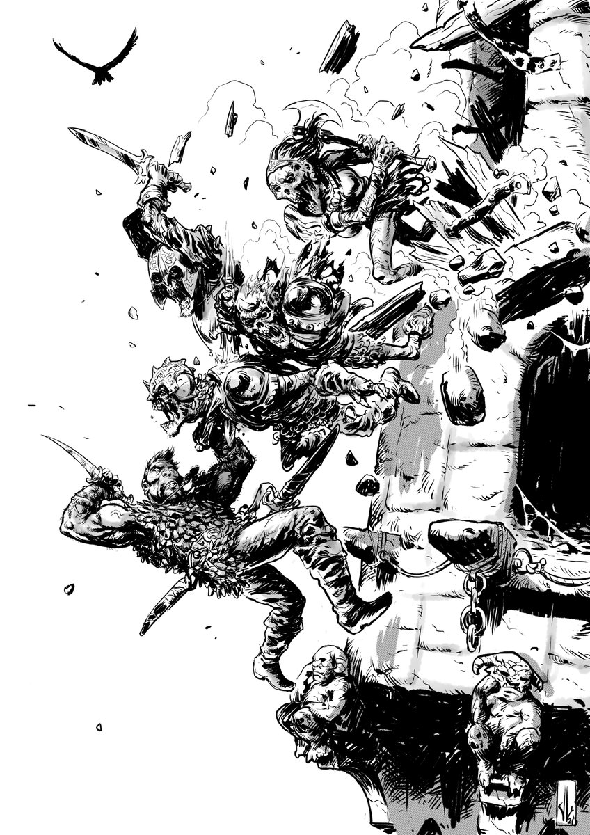 JagobaLekuona's tweet photo. Hoy recupero del baúl de los recuerdos esta ilustración que me sigue gustándome mucho. A ver si puedo darle colorcillo un día de estos :D
#jagobalekuona #darkart #darkfantasy #undead #zombi #dungeonanddragons #digitalart #monster #undead #nomuerto https://t.co/vPKpR8PUDZ