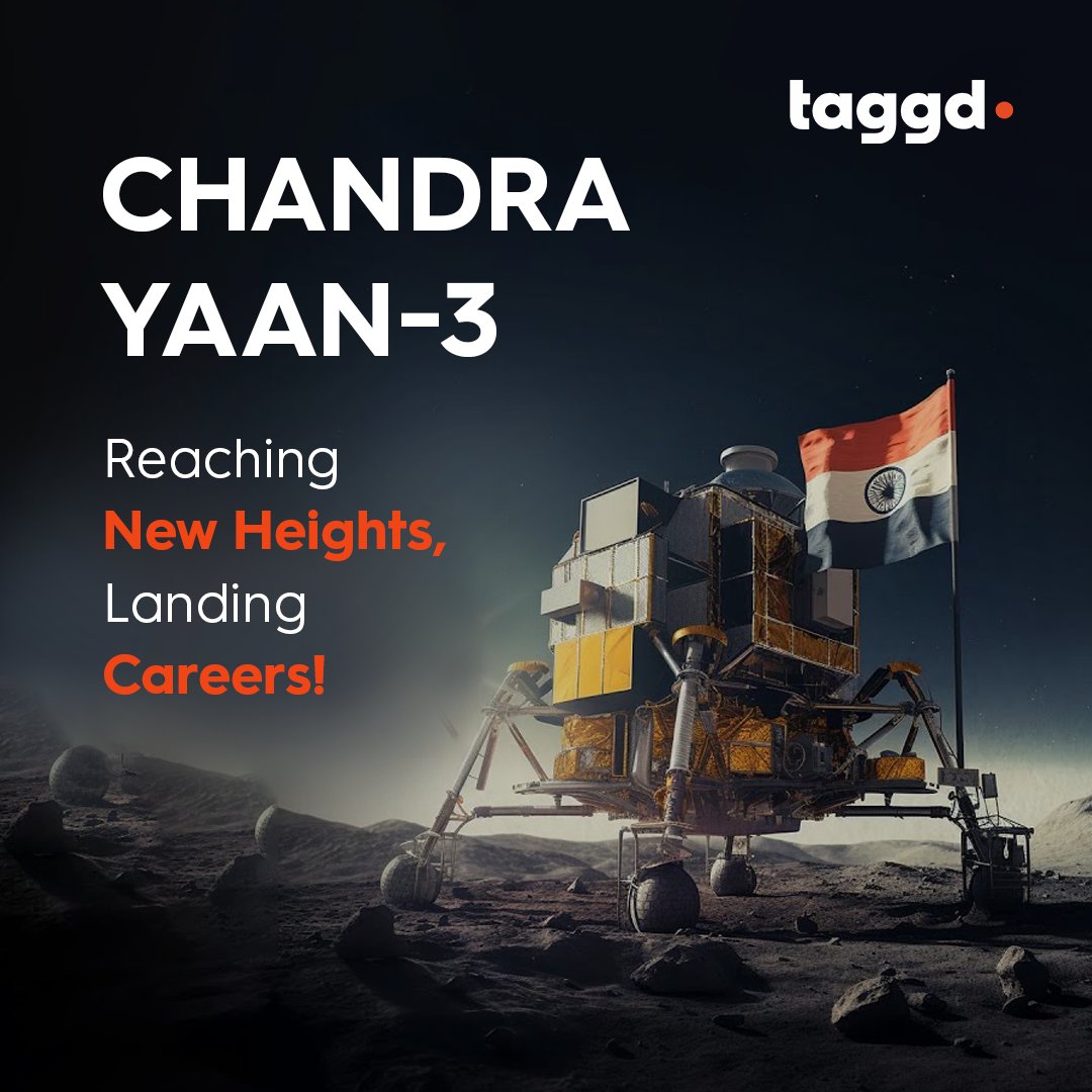 Wishing for the safe touchdown of Chandrayaan-3!🌕Just as we eagerly anticipate its successful landing, our dedicated team at Taggd is here to ensure that careers land securely and soar to great heights.

#Chandrayaaan3 #ISRO #Landing #India #ISROAchievements #Chandrayaan3Landing