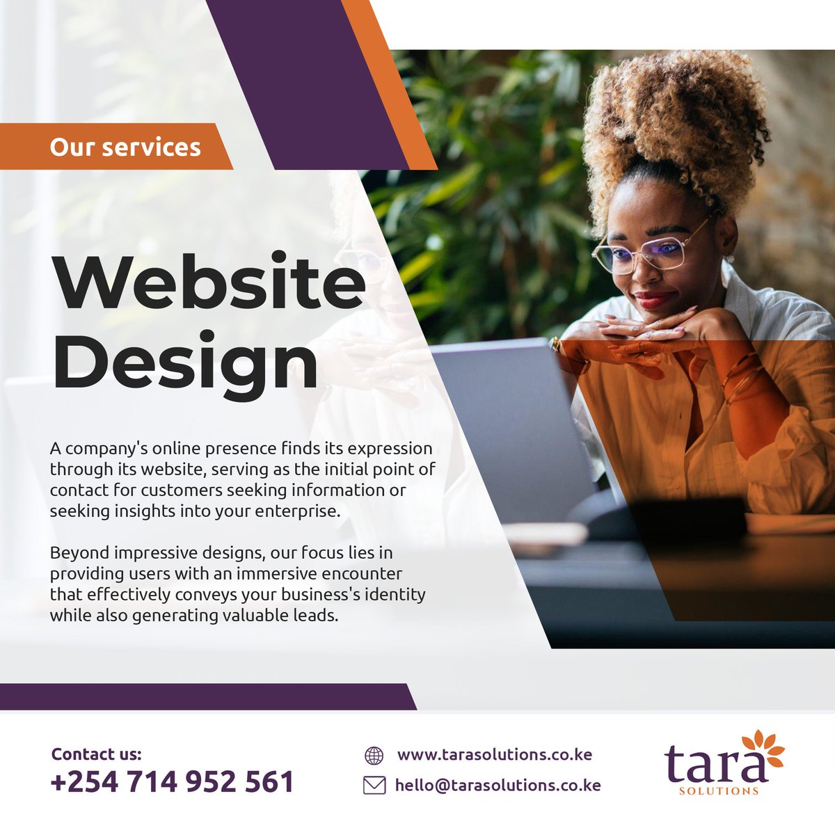 _tarasolutions's tweet image. Gain a competitive edge by enhancing your business&apos;s image and fostering stronger client relationships. We are crafting seamless web experiences that captivate and convert – because first impressions matter.#weddesign #codecrushwednesday #immersivewebexperiences #wealwaysfindaway
