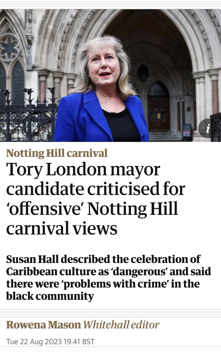 Notting Hill Carnival is an essential part of #London life. It’s unthinkable that a Tory Mayor would tear it all down. A Green Mayor would proudly protect this iconic event and celebrate London's Black & Caribbean culture & heritage.