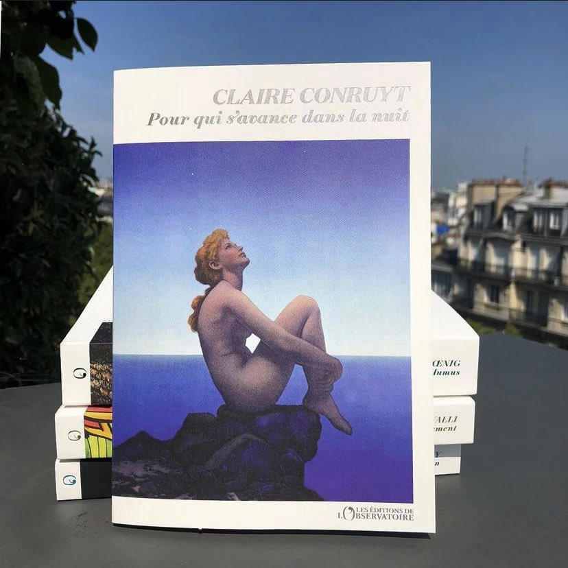 ClaireConruyt's tweet image. Aujourd’hui, mon deuxième roman, « Pour qui s’avance dans la nuit », paraît aux @EdLObservatoire. L’histoire de Bérénice et de ses fils, Pierre et Orphée. L’histoire de leur acte de foi en ce que nous avons de plus beau : la poésie.