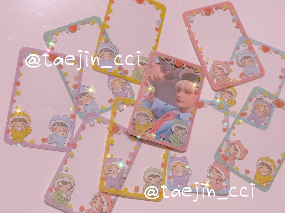 🌼TXTソンムル企画🌼

〜8/31〆

自作イラスト制作物ソンムルです！
参加条件はRTのみ！

アクリルチャームの中身全メンバー5点と、
ケミトレカフレームランダム2枚をセットにして5名様

※肖像トレカ、サンリオ様ケースは付きません。

細々とやっている垢ですが、ご参加お待ちしております🤝🩷