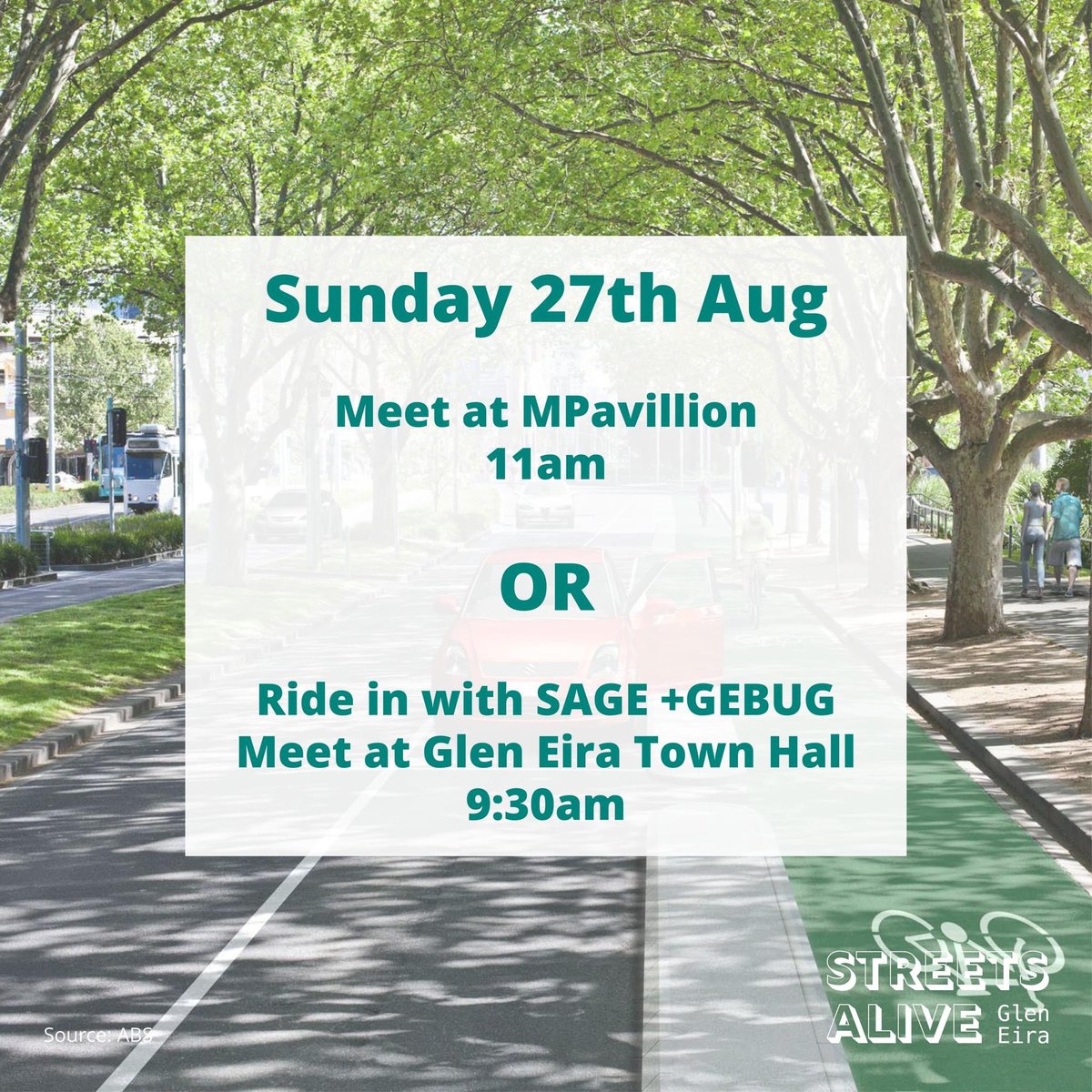 Join us for an exciting day as we celebrate the unofficial opening of the St Kilda Road bike lanes! 🎉 Bring your friends and family along, and let's celebrate positive change!
