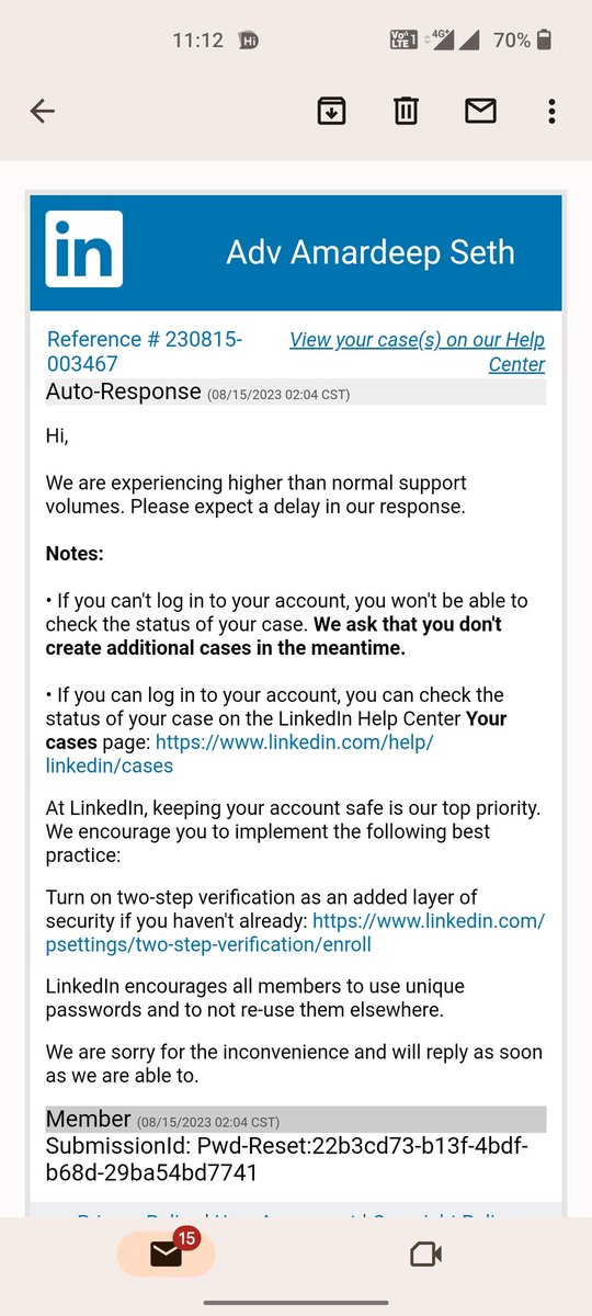 Amardeepseth1's tweet photo. Sir please resolve my problem 
My Linkedin a/c Id restricted access more then 10days  and provide all verification Steps are completed now but a/c id is not access  so please give me Solution now. adv-amardeep-seth-73142
@LinkedInIndia @LinkedIn @LinkedInHelp @brendameller https://t.co/kd9RXrzYcI