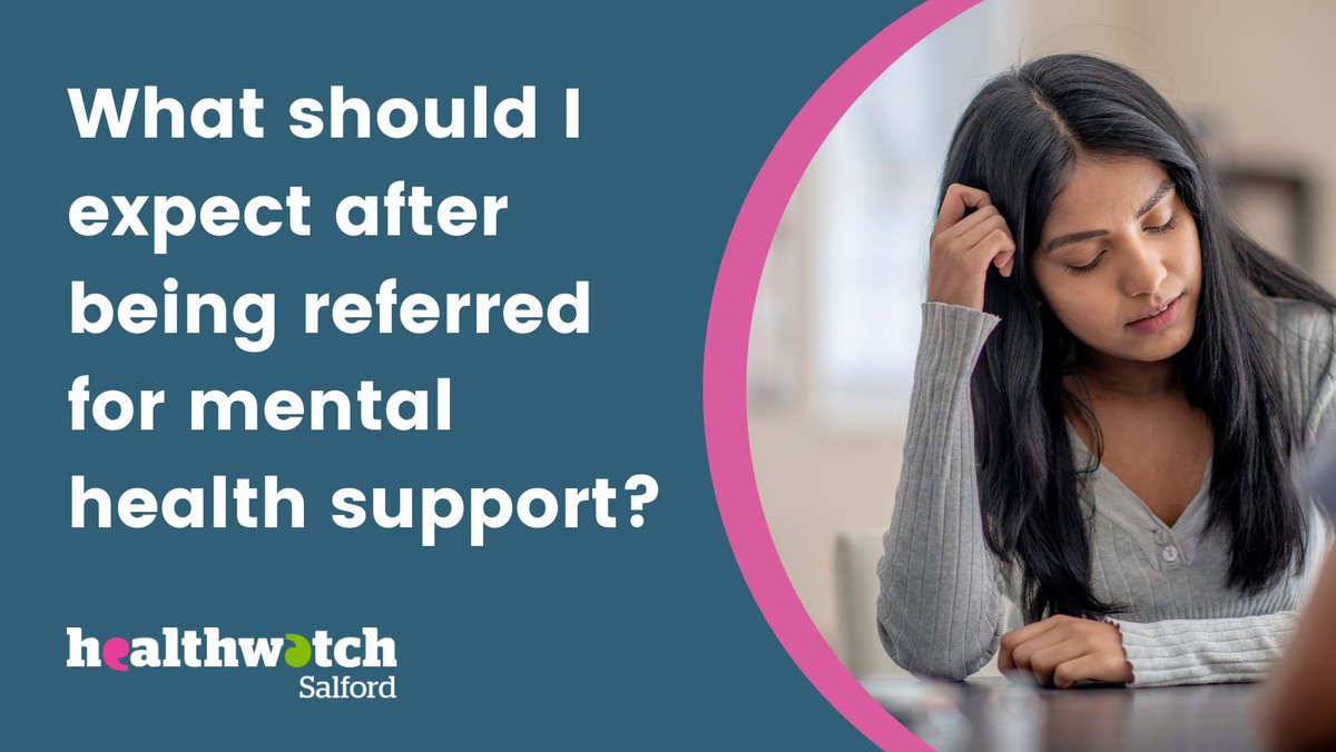 Your mental wellness is as important as your physical health but seeking help can be daunting.  
Here's what to expect when you seek support for your mental health: healthwatchsalford.co.uk/advice-and-inf…