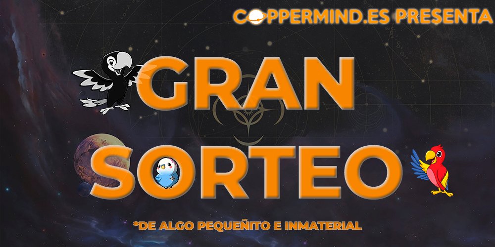 Ha llegado el momento de celebrar los 6000 seguidores en la cuenta, así que tenéis hasta el viernes 25 a las 11:00 (horario español peninsular) para cumplir los requisitos del sorteo:

⭐Seguir nuestra cuenta
🌟Hacer RT a este tuit
✨Ser fan de Sanderson
💫Querer a las cotorras