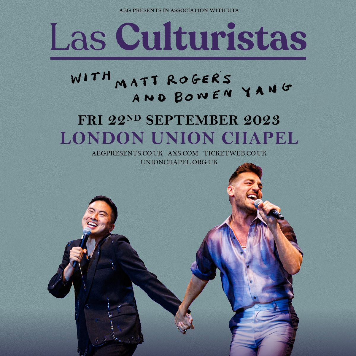 JUST ANNOUNCED: @LasCulturistas | @UnionChapelUK + Fri 22 Sep Tickets on sale Friday at 10am: aegp.uk/lascults