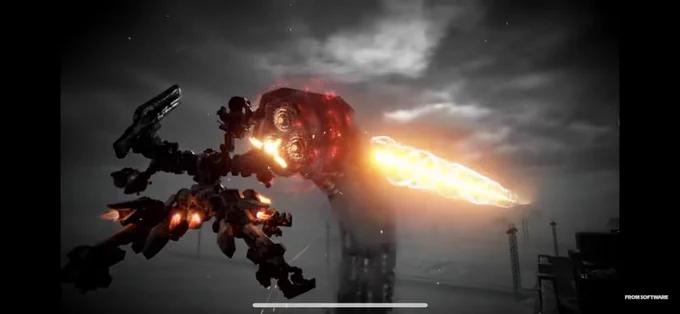 このルビコニアンデスワームへの砲撃、おそらく砲台や戦艦の類によるものだと思うのだが、私の中で「これはアーマードコアによる攻撃ではないのか?」という疑念が生まれた。流石にACの武装でこの射程と威力はあり得ない。のだが・・・前シリーズでこういう事をできる奴がいたんですよ。(続き) 