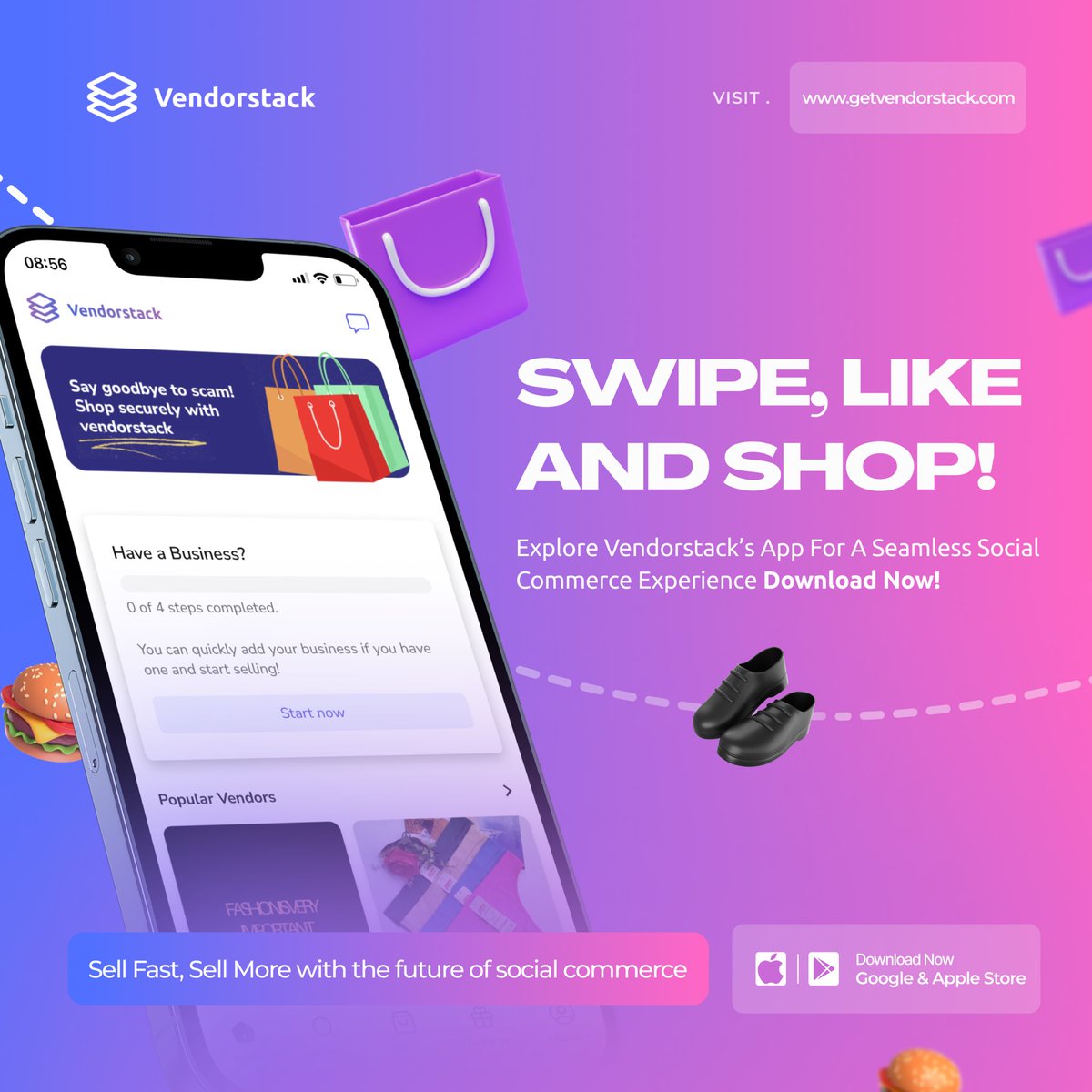 vendorstack's tweet photo. Swipe🤳 Like ❤️and Shop!🛍️
Explore Vendorstack’s app for a seamless Social Commerce experience!

Download Now!!! 📲💼
#VendorstackApp #SocialCommerce #Vendorstack #DownloadNow #Shopsmart https://t.co/kUbIJTAPwL