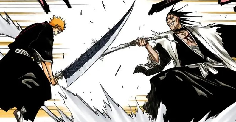 FaremOfficiel's tweet photo. Quand Zaraki Kenpachi est là, BLEACH devient son manga. https://t.co/y2mmuuyE6d