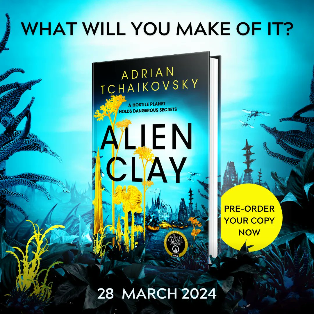 UKTor's tweet photo. We're delighted to reveal the cover of Alien Clay, the next thrilling space adventure from master storyteller @aptshadow! 🌌 

A hostile planets holds dangerous secrets...

Pre-order your copy now: https://t.co/p5ObtvLNgL https://t.co/l1soLKdWyl