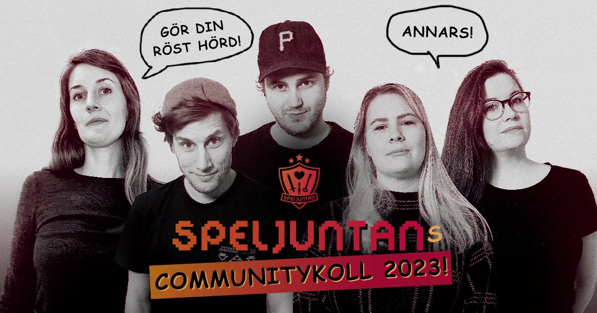 speljuntan's tweet photo. Berätta hur vi kan bli bättre i Speljuntans Communitykoll 2023! 

Vi blir svinglada om du som lyssnar på podden vill ta ett par minuter och fylla i enkäten här: https://t.co/fUQetTayfM https://t.co/gbcd1zp9rP