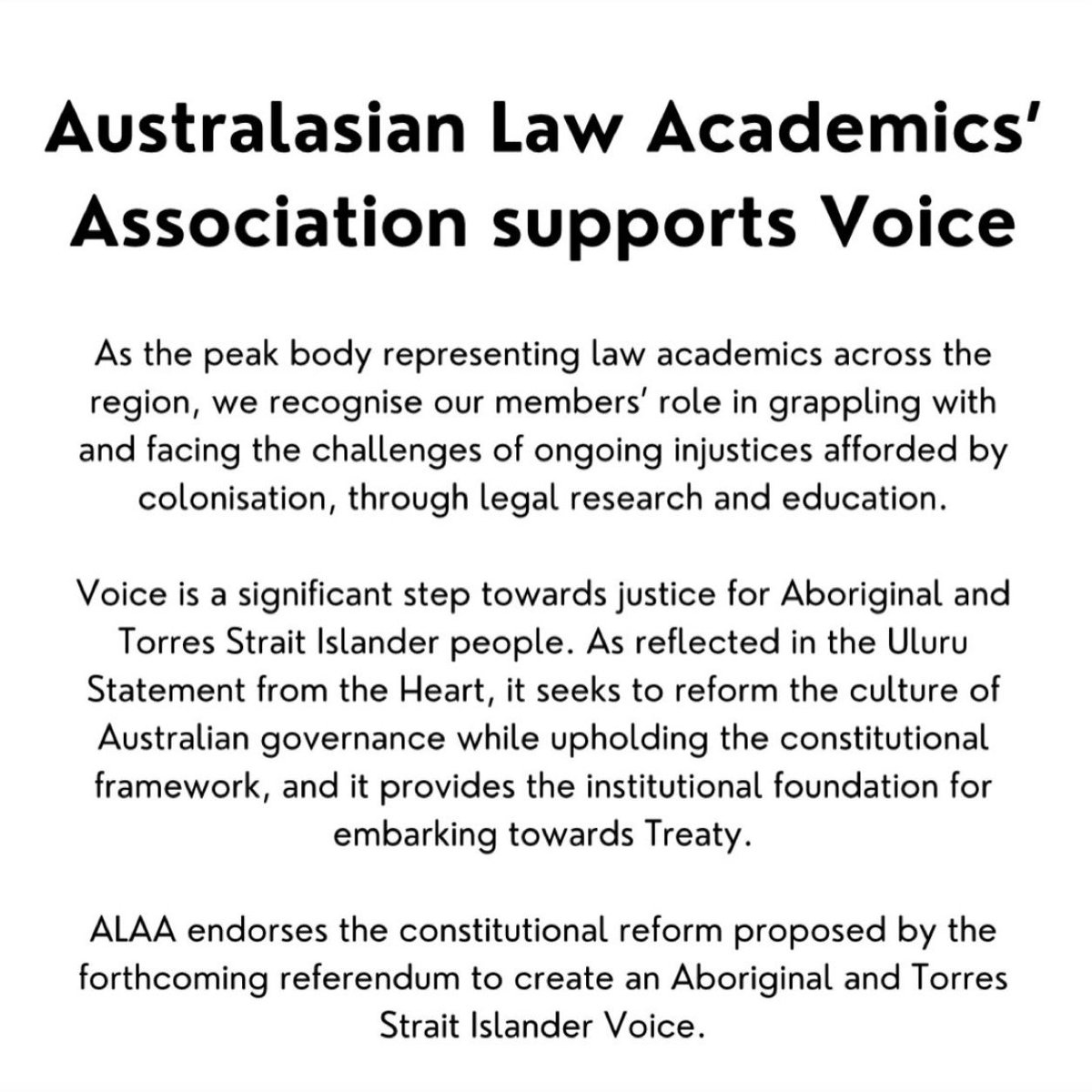 ALAA Australasian Law Academics Association tweet media