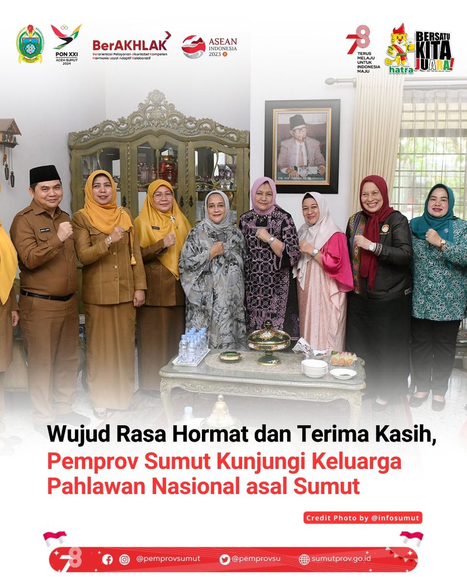 pemprovsu's tweet image. Wujud Rasa Hormat dan Terima Kasih, Pemprov Sumut Kunjungi Keluarga Pahlawan Nasional asal Sumut

selengkapnya berita dapat diakses melalui Website : sumutprov.go.id

#Kunjungan #KeluargaPahlawanNasional #SumutBermartabat #PemprovSumut #SumateraUtara  #EdyRahmayadi #Ijeck