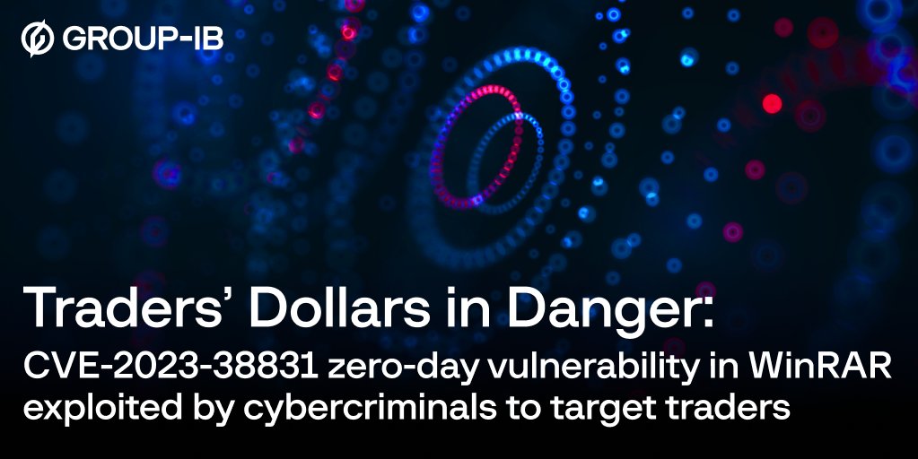 Check out our latest blog post to understand how CVE-2023-38831 is being exploited in the wild and stay tuned for more updates:  bit.ly/45fFq44
#FightAgainstCybercrime