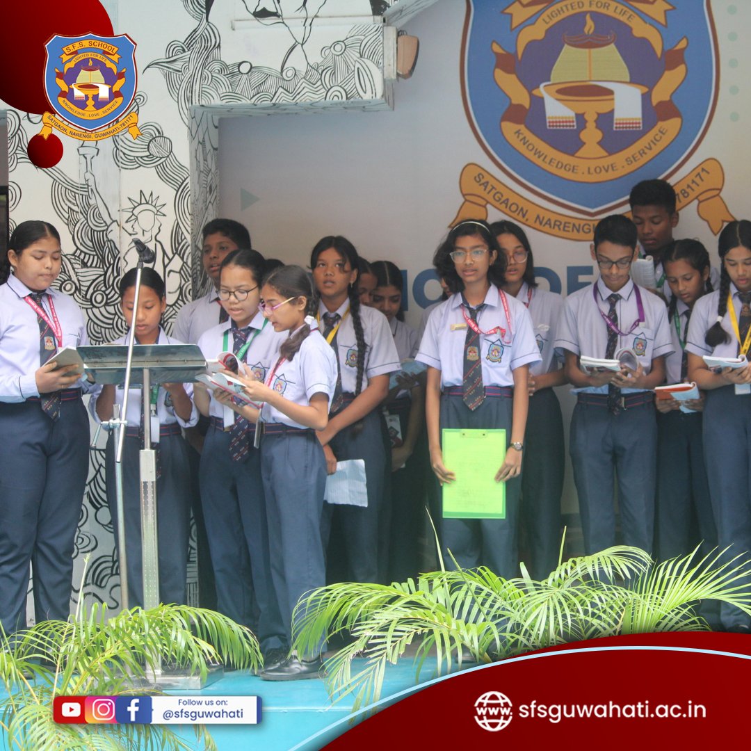 Students of Class 8-C Shines Bright in Today's Star Assembly📷

#EducationMatters #StarAssembly #SFSClass8 #sfs23 #sfs #sfsschool #sfsguwahati #bestschoolinguwahati #TopSchoolinGuwahati