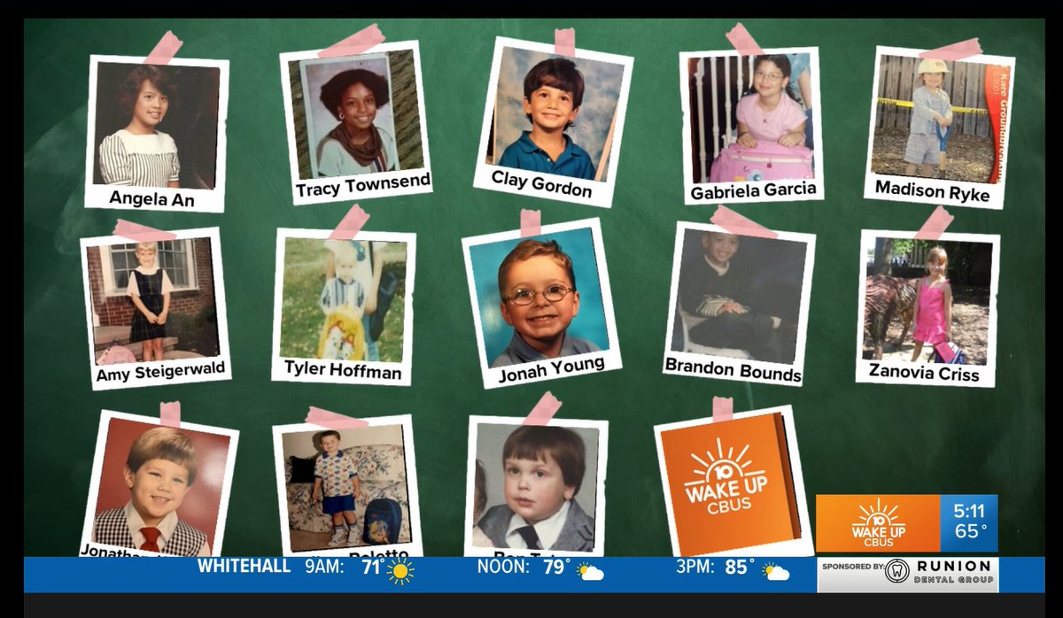 Look at these cuties! 😃  The entire #wakeupcbus team is sharing our #backtoschool photos from "back in the day."  Show us your first day of school pics below.  #10tv <a href="/10TV/">10TV</a>