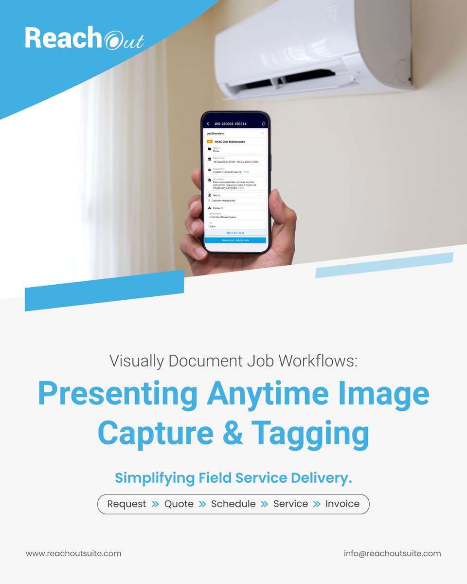 ReachOutSuite's tweet image. We’ve rolled out new feature additions to our mobile app - anytime image capture, tagging, and job gallery.
 
Read On  bit.ly/44Xcmyo

#fieldservice #imagecapture #tagging #jobgallery #annotations #comments #productivity #visualrecords #appenhancements #workmanagement
